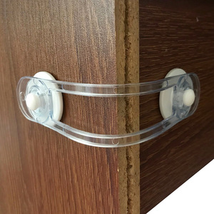 Serrure de tiroir multifonction pour bébé, Anti-pincement, pour enfant, sangle de sécurité, transparente, anti-ouverture, ceinture <span class=keywords><strong>souple</strong></span> - Product Image 2