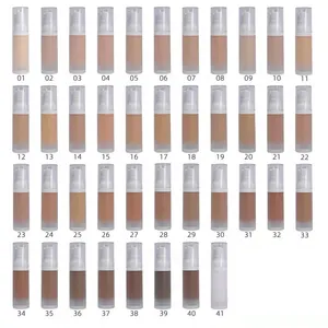 Private Label Poreless Liquid Makeup Foundation Oil-Free Beige Ageless Lightweight Coverage Foundation