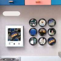 Veilleuse rotative personnalisée à induction NFC, aimant magnétique pour réfrigérateur, ornement créatif en acrylique pour cadeau et décoration