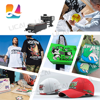 Impresora DTF LC-C606 con 6 cabezales de impresión Epson I3200-A1, impresora directa a película de alta velocidad de 30 m²/h para impresión de camisetas y ropa