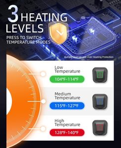 Nước nóng mắt cá chân bọc hỗ trợ ấm trị liệu nén cho mắt cá chân bong gân điều trị, Chủng, viêm khớp, sưng chân và cơ bắp phục hồi - Product Image 3