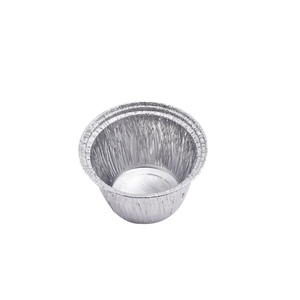 Moules à cupcakes et muffins jetables en aluminium PET de qualité alimentaire, avec couvercles, en feuille d'aluminium argentée, pour la cuisson de puddings, crèmes brûlées et œufs. - Product Image 1