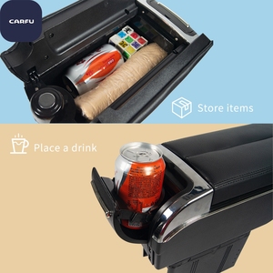 CARFU Car Accessories Multi Armrest <b>Console</b> Box Cup Holder Ashtray With 7USB Universal Armrest <b>Console</b> Box - Product Image 4