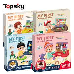 Papan Gambar Puzzle Kartun 3-in-1 Terbaru Unisex Magnetik DIY Mainan Edukasi Bahan Plastik dengan Kemasan Kotak PC - Product Image 6