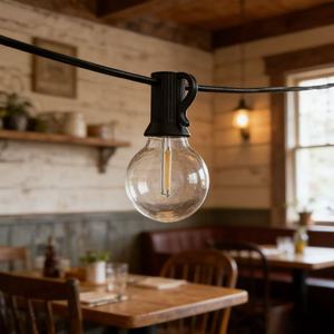 <span class=keywords><strong>Guirlande</strong></span> lumineuse G40 avec ampoules LED incassables, étanches, pour extérieur, patio, jardin, fête, éclairage décoratif - Product Image 4