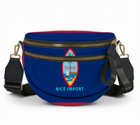 Sac à bandoulière léger pour femme avec fermeture éclair, motif drapeau de Grenade, sac de loisirs patriotique