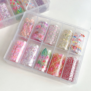 Spring Flower Nail <b>Transfer</b> Foils Water <b>Transfer</b> Self-Adhesive <b>Stickers</b> Vibrant Tulip Floral Design for DIY Nail Art Decorations - Product Image 4