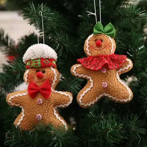 חדש gingerbread גבר קישוטי חג המולד קישוטי עץ תלייה חג המולד יפה מתנה 2023 עיצוב navidad