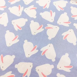 Nouveaux produits étagères 2x2 tissu en tricot côtelé imprimé tissu côtelé tissu côtelé vêtements de sport pour femmes tissu côtelé - Product Image 1