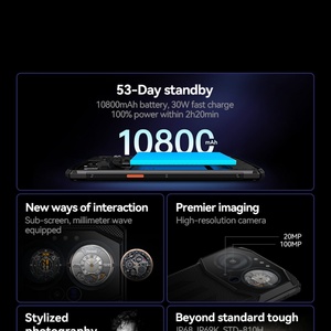 Teléfono Inteligente Resistente F150 B3 Android 14, 10800mAh, Cámara Principal de 100MP, Cargador Rápido de 30W, NFC, Visión Nocturna G96, 8+256GB, Móvil IIIF 150 B3 - Product Image 3