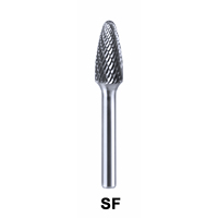 Fraise rotative en carbure de tungstène YG8 à double coupe SF pour soudure argentée, tête de meulage Dremel, débavurage, polissage, sculpture, perçage