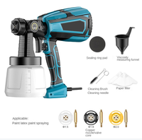 Pistolet Pulvérisateur HVLP Électrique Sans Fil Portable Professionnel pour Peinture, Avec Buse de 1,8 mm/2,0 mm/2,5 mm