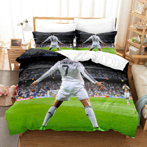 3D <strong>Football</strong> Printed Duvet Cover Set Made of 100% Polyester Fiber 400TC for Boys who love Sleeping Pillowcases - Product Image 5