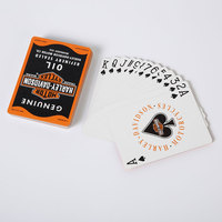 Jeu de cartes à jouer en plastique écologique personnalisable avec logo pour les jeux de poker de bar, les cadeaux d'entreprise, des solutions de marquage uniques