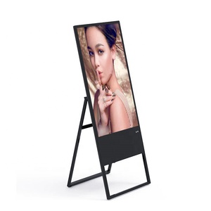Portable Folding Standing Digital Advertising <strong>Display</strong> <strong>Floor</strong> <strong>Stand</strong> LCD Led Video Wall Customized with Digital <strong>Menu</strong> for Restaurant - Product Image 6