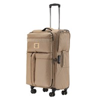 Valise à roulettes Oxford tendance 20 pouces, bagage universel à roulettes pivotantes, motif géométrique, étanche, avec fermeture éclair et serrure à combinaison