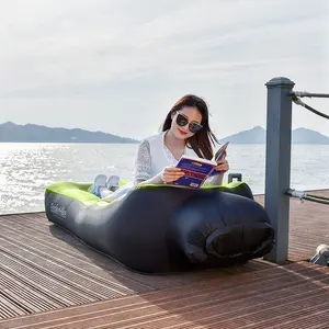 आउटडोर Inflatable Lounger हवा आलसी सोफे सो बैग डेरा डाले हुए लंबी पैदल यात्रा के लिए समुद्र तट