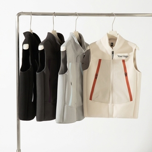 <span class=keywords><strong>Gilet</strong></span> polaire unisexe personnalisé avec logo, coupe-vent, thermique, chaud, col montant, pour activités de plein air, <span class=keywords><strong>gilet</strong></span> fonctionnel de protection corporelle - Product Image 1