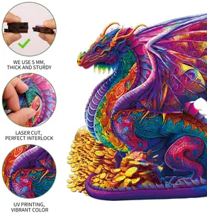 2023 Improving Brain-storming Ability Educational Toys Animal Shaped 3D Wooden Jigsaw Puzzle Pieces For Adults And Ki
