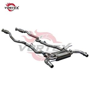 Échappement Catback de Luxe VORTEX en Acier Inoxydable Poli Miroir Valvetronic pour Aston Martin DB9 5.9L 2004-2016 Double Sortie Directe - Product Image 3