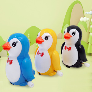 Juguete de pingüino de cuerda tipo tarjeta, movimiento por inercia de plástico, talla única para niños de 2 a 4 años, regalo educativo unisex - Product Image 1