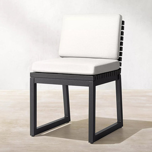 Hiện Đại Vườn Đảng Ngoài Trời Ăn Uống Đặt Nhà Hàng Patio Đồ Nội Thất Kim Loại Nhôm Hợp Kim Bàn Và Ghế Cho 6 8 10 Chỗ Ngồi - Product Image 2