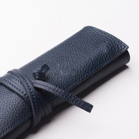 Faux cuir cuir rouleau pochette étanche voyage montre rouleau organisateur sac pour câble USB