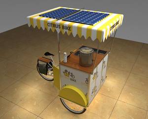 Chariot de nourriture <span class=keywords><strong>mobile</strong></span> moderne, chariots de vente de milkshakes - Product Image 6