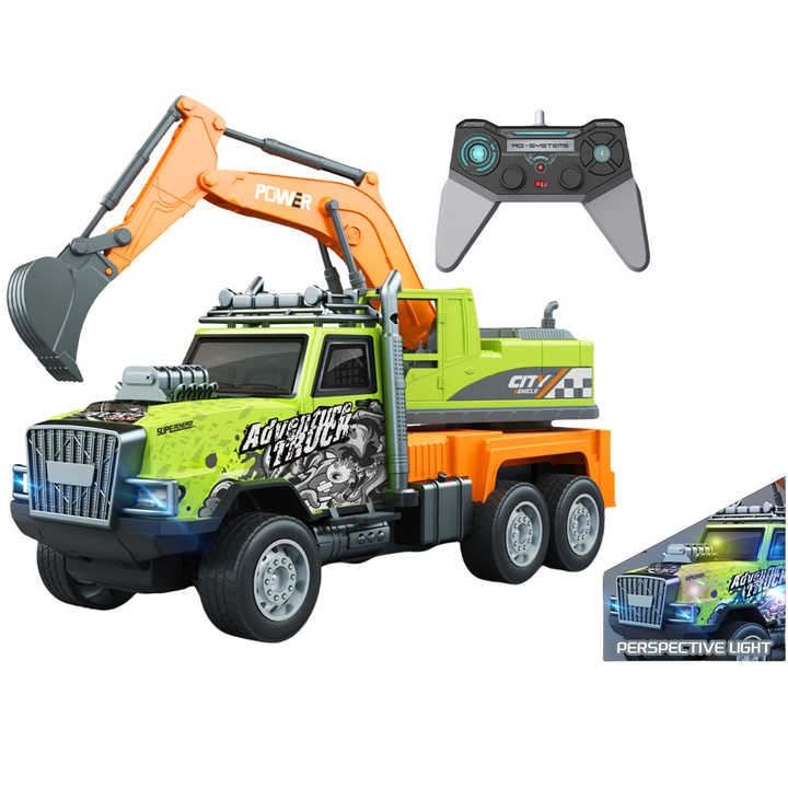 1/14 4CH Remote Control Truck Graffiti Engineering Vehicle Toy Children