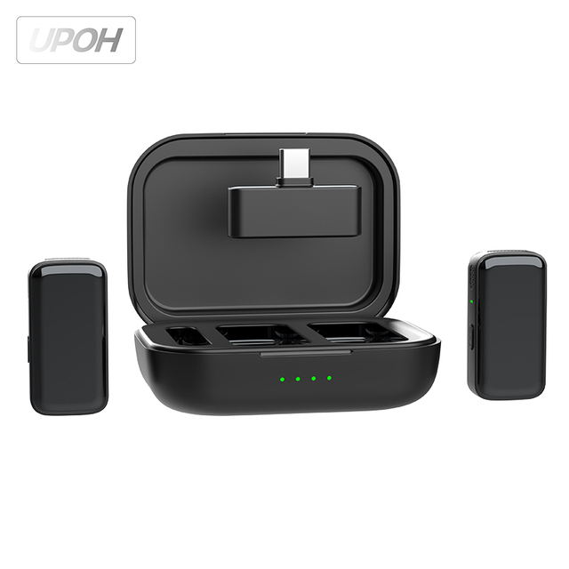 Factory Direct Sale Wireless Mic for Vlogging Round Collar Clip Microphone Wireless Neck Mic for Live Streaming