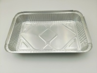 Barquettes en aluminium de haute qualité 31x21x5cm, emballage rétractable, pour la vente au détail, récipients de service pour la maison et les fêtes, assiettes résistantes au four pour la cuisson.