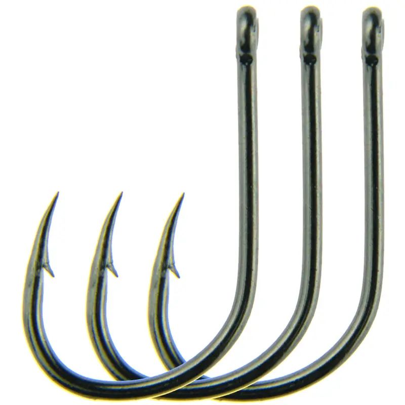 Fishing hook High Carbon Steel Fishhook black 1000pcs/bag With a ring and a hangnail high quality fishing hooks