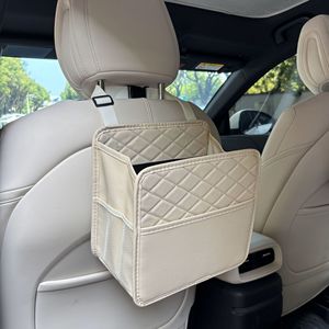 Sac de rangement universel pour siège de voiture Version améliorée Sac organisateur suspendu rapide de grande capacité Matériau en cuir Logo imprimable - Product Image 3
