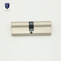 Cylindre de serrure de profil européen en laiton massif de haute qualité, acier/aluminium/alliage de zinc, fonction d'ouverture à clé, porte en bois