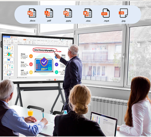 86 inch bảng thông minh hệ điều hành kép tương tác LED màn hình cảm ứng TV bảng trắng thông minh để giảng dạy bảng trắng tương tác - Product Image 4