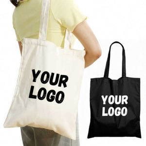 New Style Fashion Letter Bags Women Shoulder Cotton Canvas Tote Bag With Pocket for Class and Work Custom Promotional <b>Gifts</b> - Product Image 6