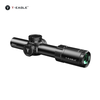 Lunette de visée T-EAGLE EOX PRO 1.2-6x24 IR LPVO avec réticule éclairé et conception antichoc pour la chasse, optique à bord fin