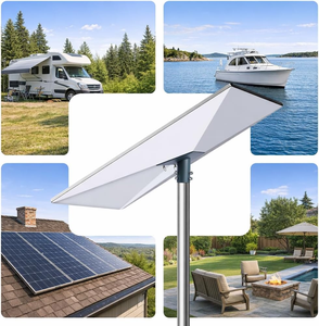 Support Starlink Gen 3 pour antenne standard V3, <span class=keywords><strong>kit</strong></span> de montage mural/au toit avec poteaux en acier au carbone et adaptateur - Product Image 5