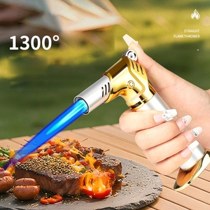 Windproof Butane <strong>Torch</strong> Lighter Portable High-Temperature <strong>Blow</strong> <strong>Torch</strong> for BBQ, <strong>Kitchen</strong> &amp; Baking - Product Image 6
