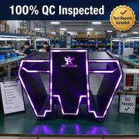 Console DJ personnalisée avec logo, miroir LED Infinity, table DJ anti-vibration Rainbow Abyss, fabrication directe d'usine