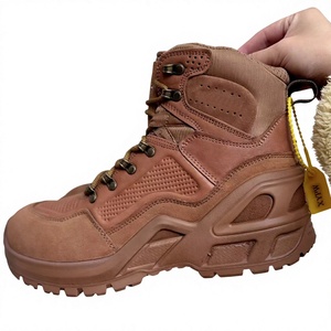 DSF16 716 Men Tan Suede <b>Hiking</b> <b>Boots</b> High Top Lace-Up Waterproof Outdoor All Seasons - Product Image 6