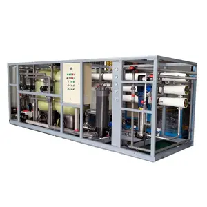 4000L/Hr medium size Fast Installation RO Salt Water Purified Machines with CIP Chemical Cleaning skid