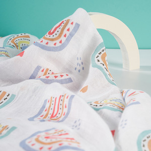 <span class=keywords><strong>2021</strong></span> verde orgánico de algodón de bambú de bebé manta de recibir simple muselina Swaddle Wrap para Primavera Verano/ - Product Image 3