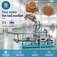 Ligne de production industrielle automatique d'aliments pour poissons, machine extrudeuse, machine à fabriquer des granulés d'aliments pour poissons aquatiques