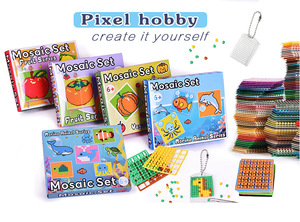 Kit de arte de animales marinos de la serie <span class=keywords><strong>Pixel</strong></span> Mosaic Sea de Custom Factory, crea tu propio mosaico, para niños, regalo. - Product Image 6