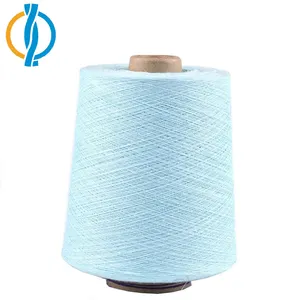 Fornitore di fabbrica Sky blue Ne18s 35% cotone 65% poliestere filato di cotone misto riciclato per calzino per maglieria
