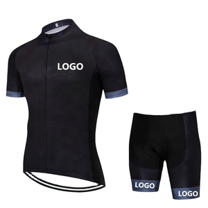 2026NEW Ensemble de maillots de cyclisme pour hommes personnalisés Short à bretelles respirant à manches courtes en noir sans quantité minimale de commande Vêtements de cyclisme pour hommes - Product Image 1