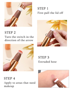 OEM Mới chất lỏng mặt Illuminator trang điểm Highlighter Bronzer Blusher dính đệm Applicator khoáng sản đường viền vẻ đẹp Cây Đũa phép đính kèm - Product Image 4