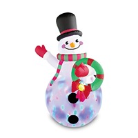 Décorations de Noël pour l'intérieur et l'extérieur, bonhomme de neige gonflable de Noël avec lumières LED pour les fêtes dans la cour et le jardin