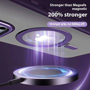 Ốp điện thoại mới dành cho <span class=keywords><strong>iPhone</strong></span> 14 15 16 17 Pro Max, chống sốc, trong suốt như pha lê, có nam châm, tích hợp giá đỡ - Product Image 4